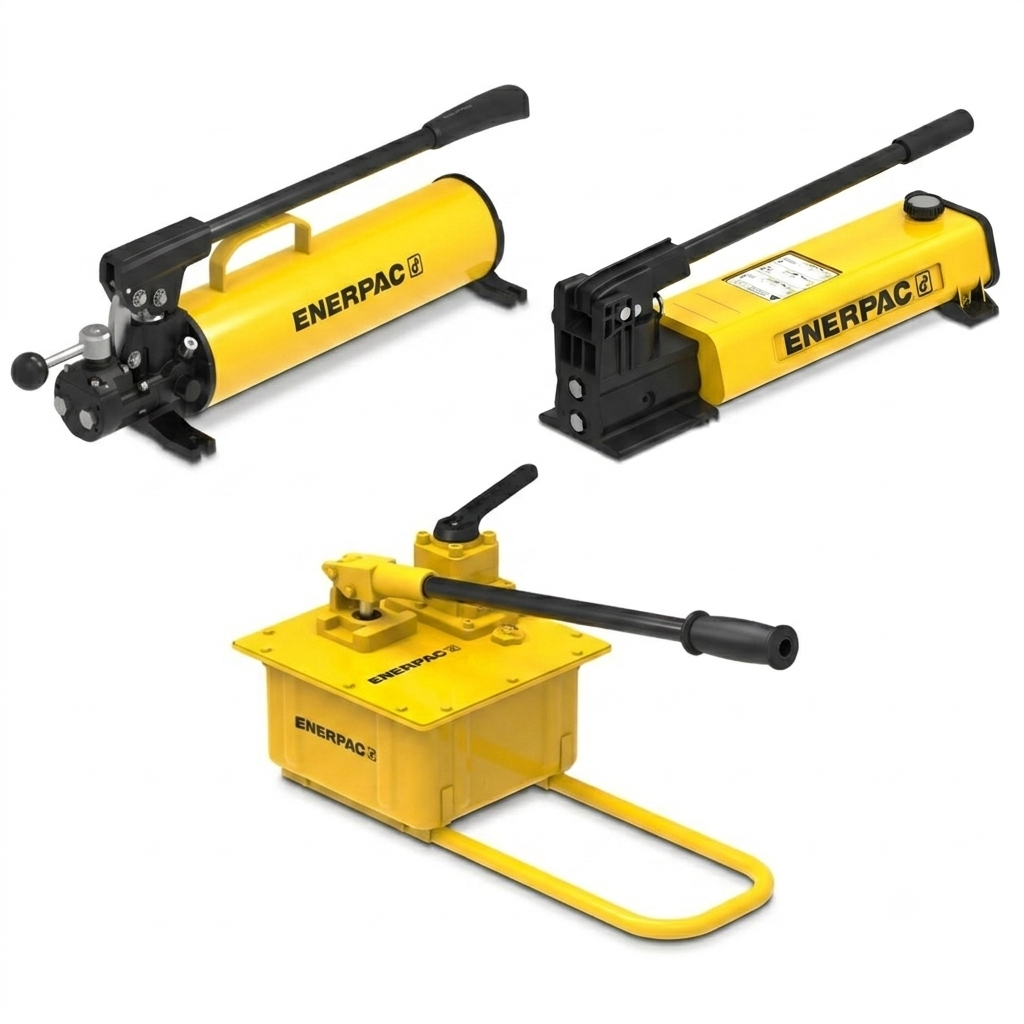Bơm Tay Thủy Lực Enerpac Tác Động Kép 700 Bar – Dòng P Van 4 Ngả